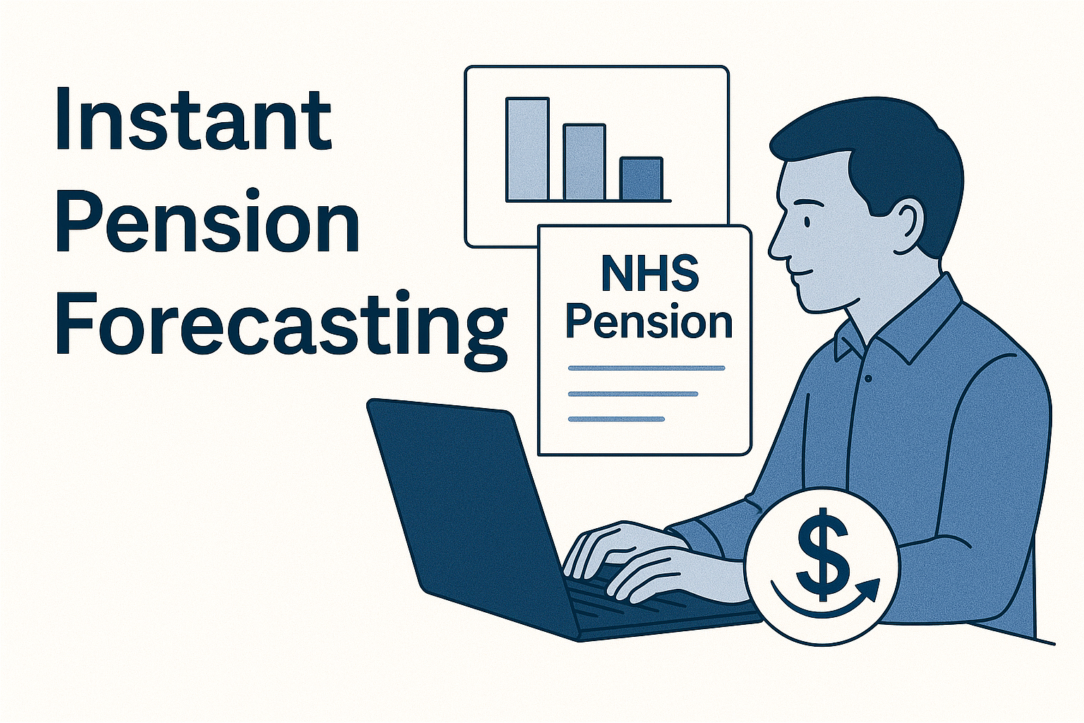 NHS Pension Calculator Interface showing 1995, 2008, and 2015 schemes